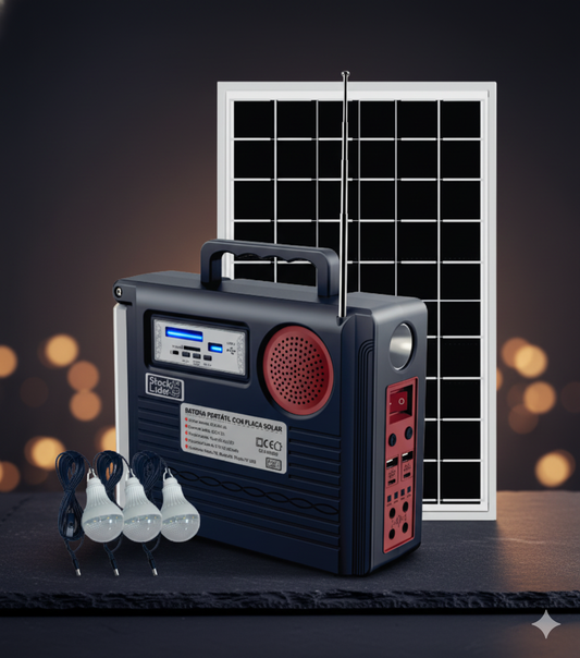 ☀️ Batería portátil con Placa Solar